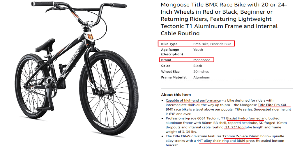 Mongoose Title BMX Race Bike