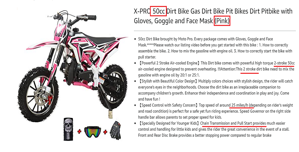 X PRO 50cc Dirt Bike Gas Dirt Bike Pit Bikes Dirt Pitbike with
